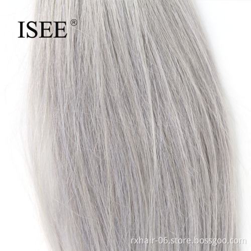 New Style Wholesale Cheap 100% Remy Grey Human Hair Weaving